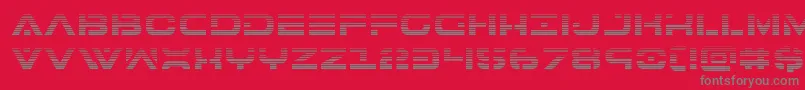7thservicegrad Font – Gray Fonts on Red Background