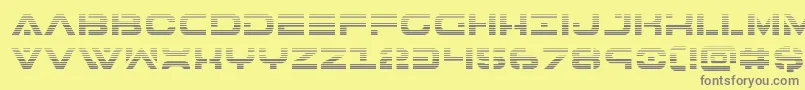 7thservicegrad Font – Gray Fonts on Yellow Background