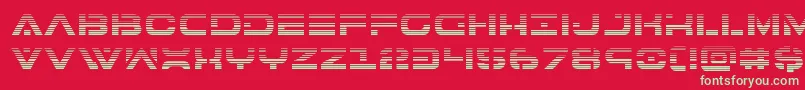 フォント7thservicegrad – 赤い背景に緑の文字