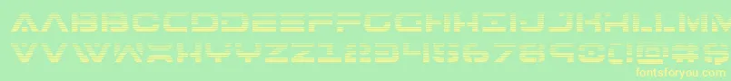 7thservicegrad Font – Yellow Fonts on Green Background