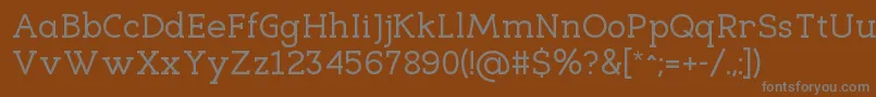 Шрифт EligibleRegular – серые шрифты на коричневом фоне