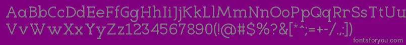 Шрифт EligibleRegular – серые шрифты на фиолетовом фоне
