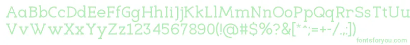 Шрифт EligibleRegular – зелёные шрифты на белом фоне