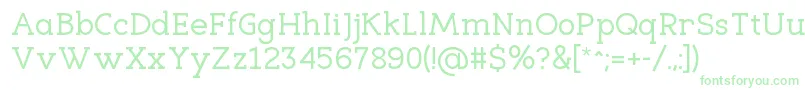 EligibleRegular Font – Green Fonts on White Background