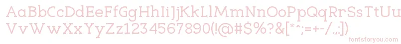 EligibleRegular-fontti – vaaleanpunaiset fontit valkoisella taustalla
