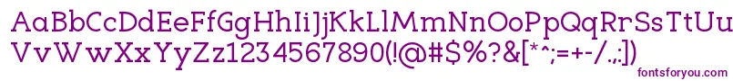EligibleRegular-fontti – violetit fontit valkoisella taustalla
