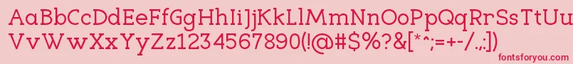 Шрифт EligibleRegular – красные шрифты на розовом фоне