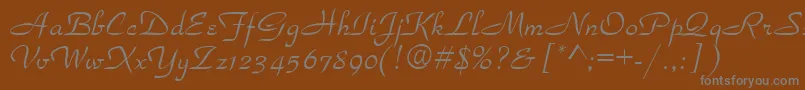 Torhok Font – Gray Fonts on Brown Background