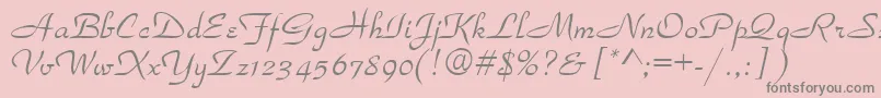 Torhok Font – Gray Fonts on Pink Background