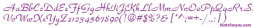 Torhok Font – Purple Fonts on White Background