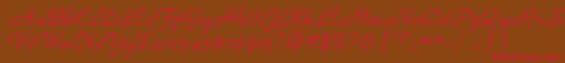 Torhok Font – Red Fonts on Brown Background