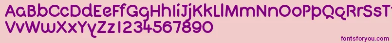 QuigletFree Font – Purple Fonts on Pink Background