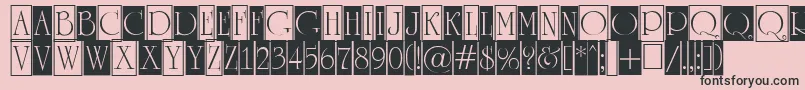 ARomanusttlcmd1cb Font – Black Fonts on Pink Background