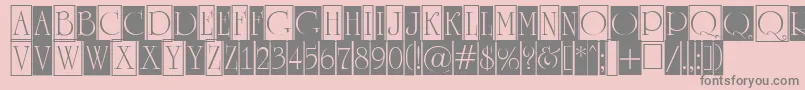 ARomanusttlcmd1cb Font – Gray Fonts on Pink Background