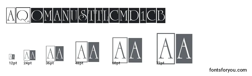ARomanusttlcmd1cb Font Sizes