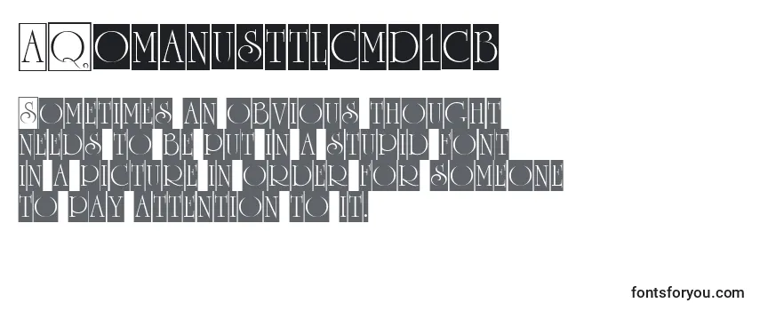 Review of the ARomanusttlcmd1cb Font