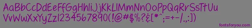 Шрифт Fennl – фиолетовые шрифты на сером фоне