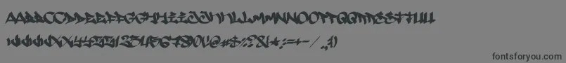 Searfont Font – Black Fonts on Gray Background