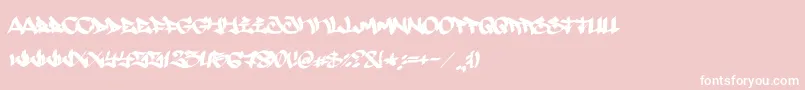 Searfont Font – White Fonts on Pink Background