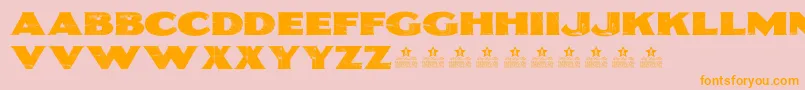 SepiaPersonalUse Font – Orange Fonts on Pink Background