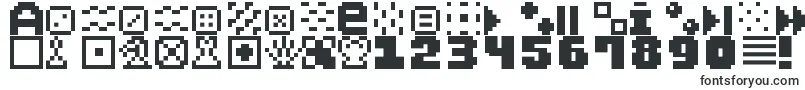 PixelDingbats7-Schriftart – Katalog