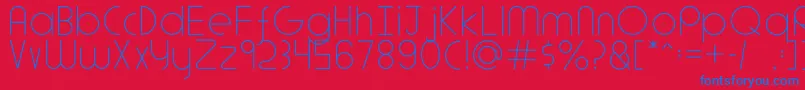 AdlantaLight Font – Blue Fonts on Red Background