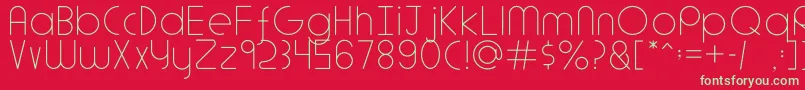 AdlantaLight Font – Green Fonts on Red Background