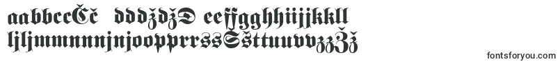 Шрифт Fetteunzfraktur – боснийские шрифты