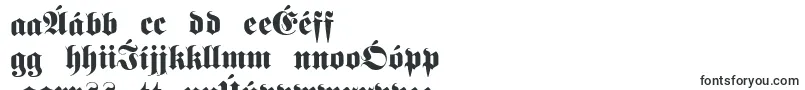 Шрифт Fetteunzfraktur – гэльские шрифты