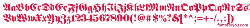 Fetteunzfraktur Font – Red Fonts