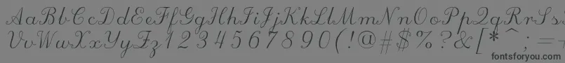 Scriptc Font – Black Fonts on Gray Background