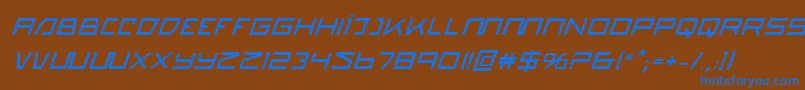 Подробнее о шрифте QuasitronBoldItalic Шрифт QuasitronBoldItalic – синие шрифты на коричневом фоне