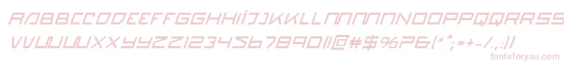 QuasitronBoldItalic Font – Pink Fonts on White Background