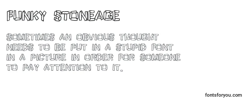 Обзор шрифта Funky Stoneage