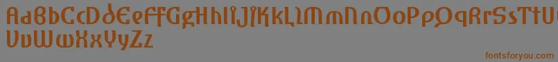 AmharaReduced Font – Brown Fonts on Gray Background
