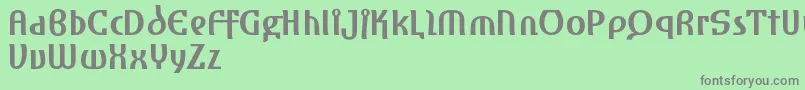 Шрифт AmharaReduced – серые шрифты на зелёном фоне