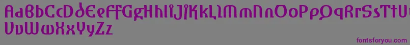 AmharaReduced Font – Purple Fonts on Gray Background