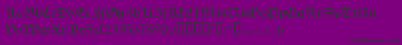 HalbrookesskBold Font – Black Fonts on Purple Background