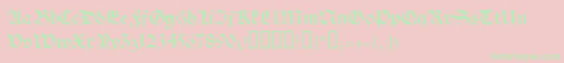 HalbrookesskBold Font – Green Fonts on Pink Background