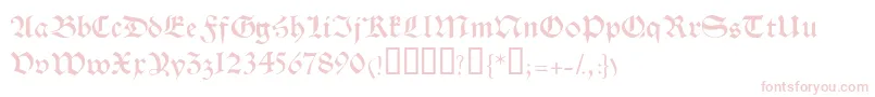 HalbrookesskBold Font – Pink Fonts on White Background