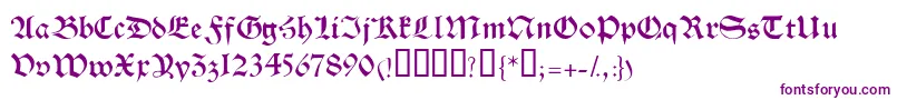 HalbrookesskBold-Schriftart – Violette Schriften