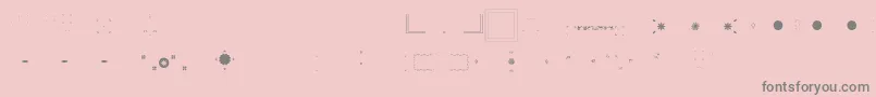Pfornmtreasures3Layer5 Font – Gray Fonts on Pink Background