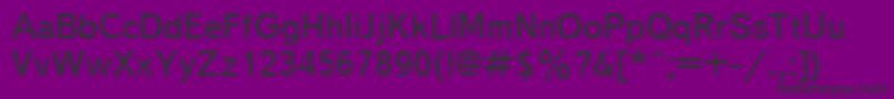 Txb55C Font – Black Fonts on Purple Background