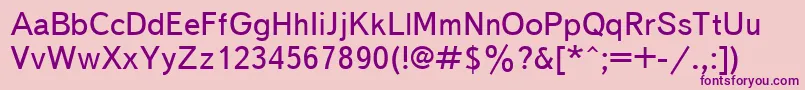 Txb55C Font – Purple Fonts on Pink Background