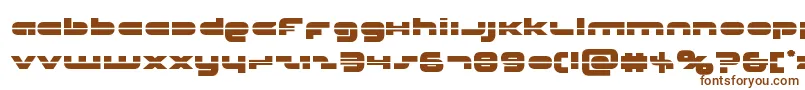 Шрифт Unisollaser – коричневые шрифты на белом фоне