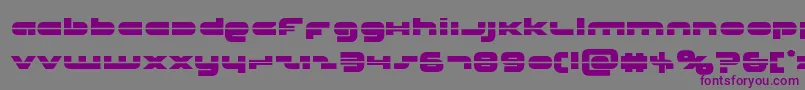Unisollaser-fontti – violetit fontit harmaalla taustalla