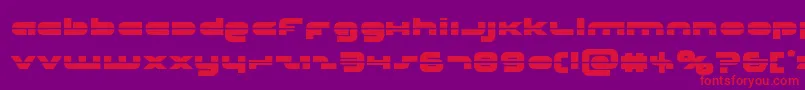 Unisollaser Font – Red Fonts on Purple Background