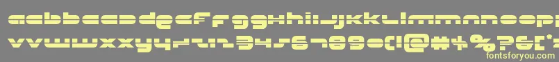 Unisollaser-fontti – keltaiset fontit harmaalla taustalla
