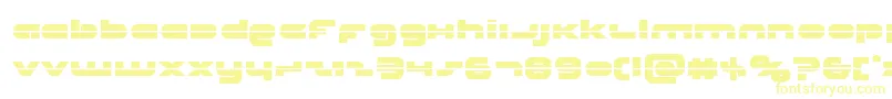 Шрифт Unisollaser – жёлтые шрифты