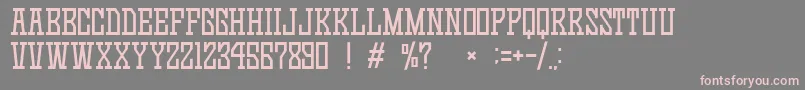 GomariceGameContinue03 Font – Pink Fonts on Gray Background